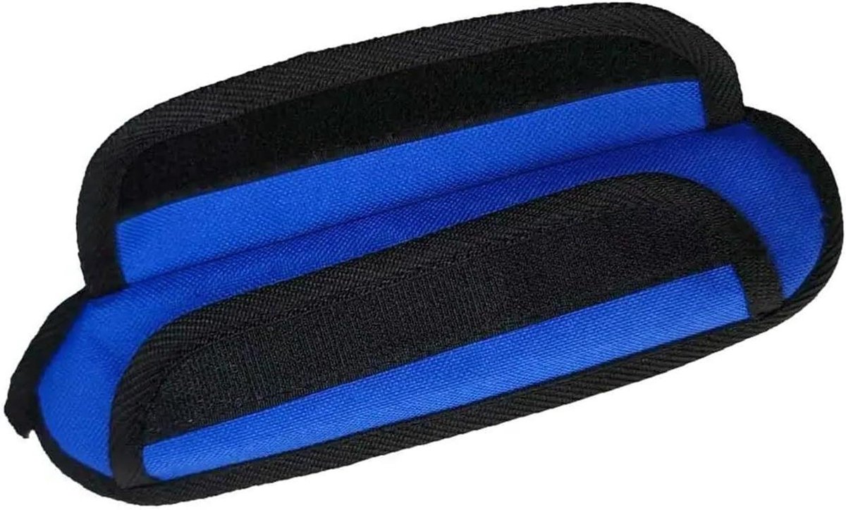 Schouderband Pad - Draagtas Pad - Gewicht Verdelen - Luchtkussen Vulling - 7.6 cm Breed - Blauw