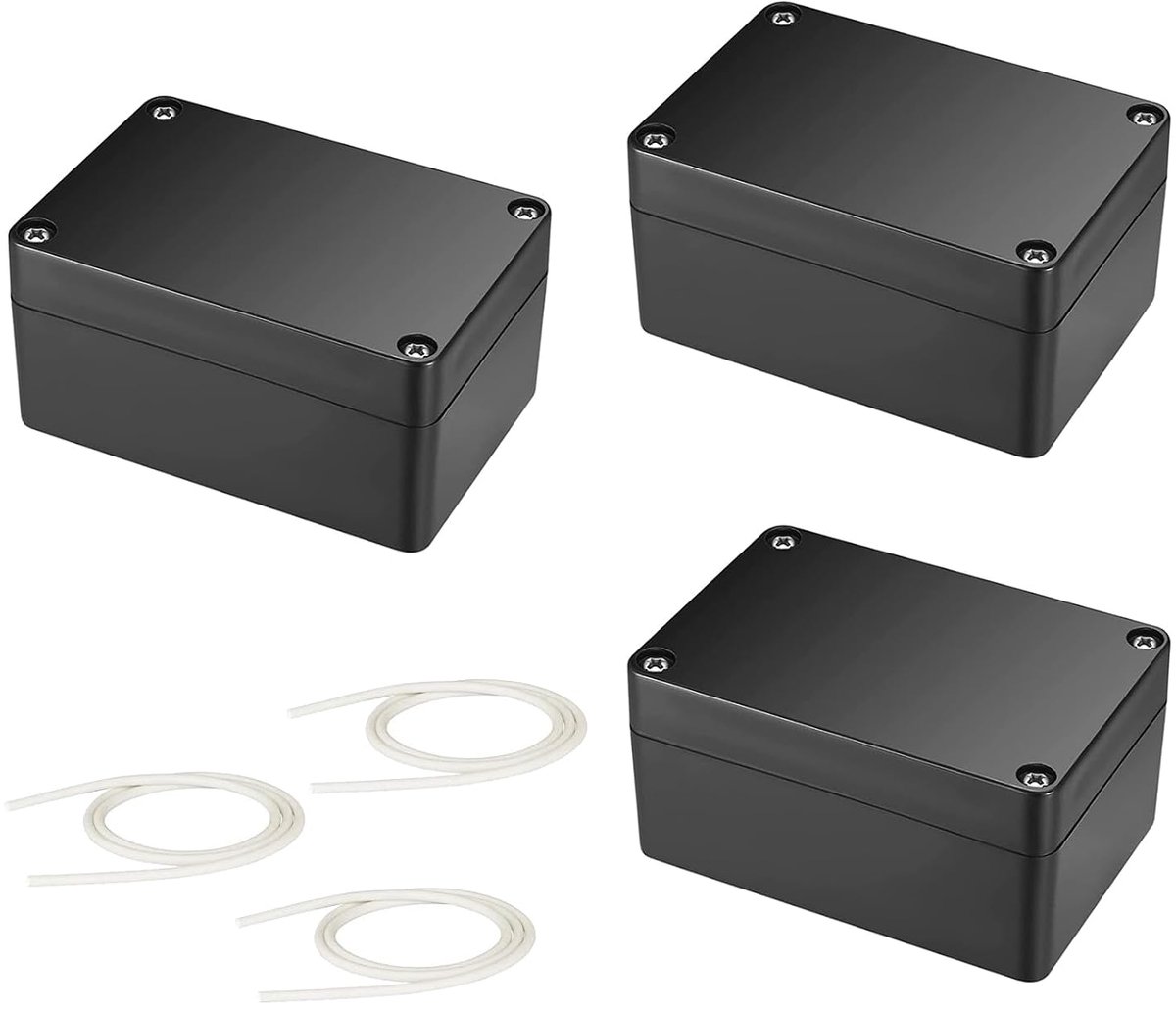 Junction Box IP66 100 x 68 x 50 mm - Zwart - Waterdicht en stofdicht - Bescherming voor buitengebruik - ShopVlot