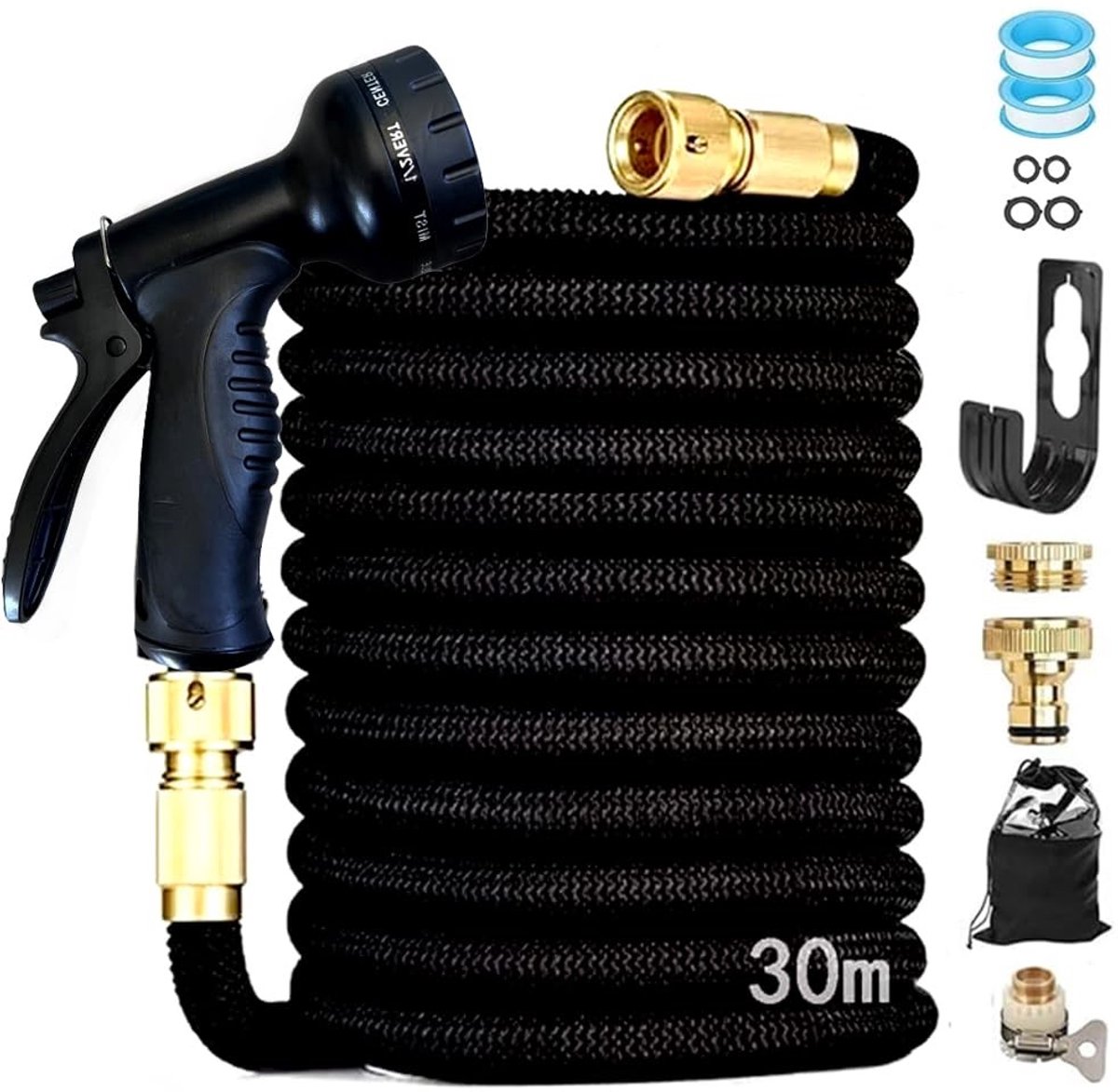 Omgoods - Flexibele Tuinslang 30 Meter met 10 Functiespuit