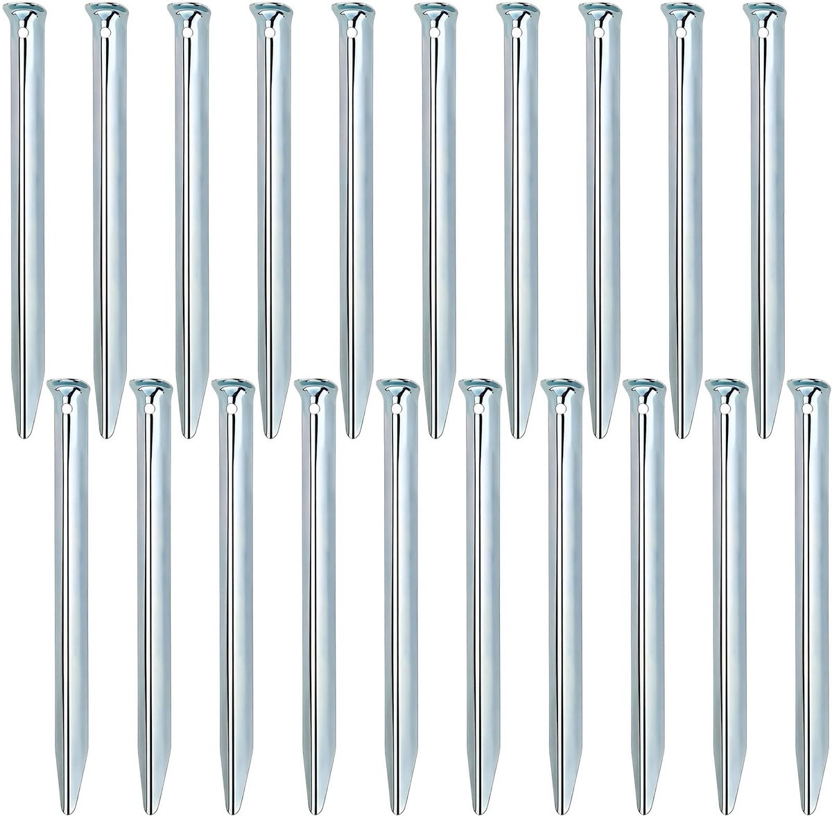 Omgoods - Set van 20 Tentharingen van Staal, 30 cm