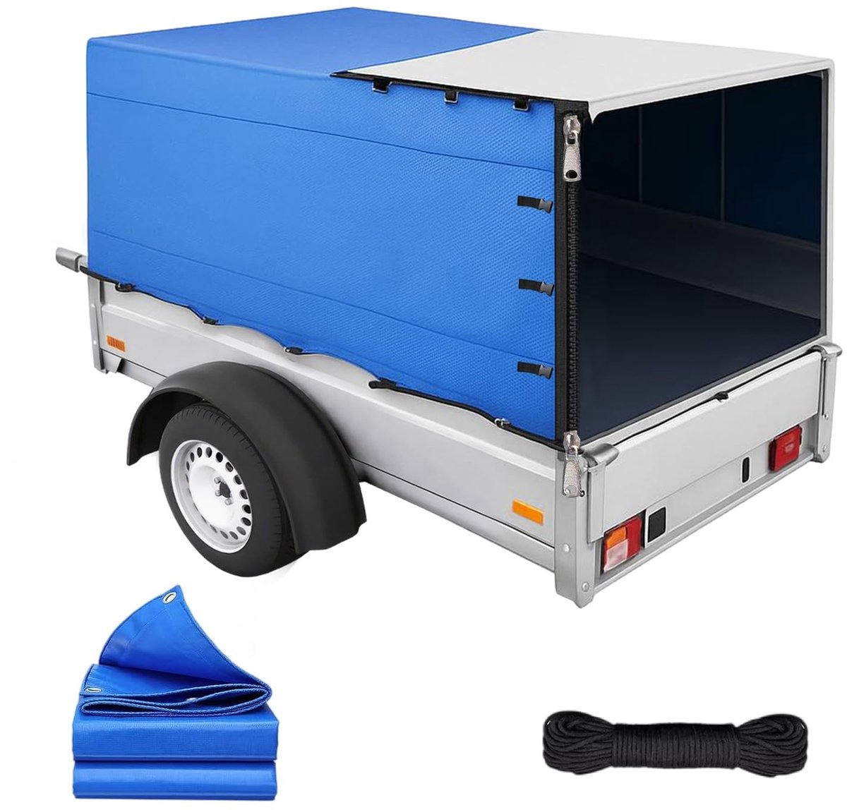 Omgoods - Duurzame Waterdichte Trailer Cover van 600D Oxford met Touw