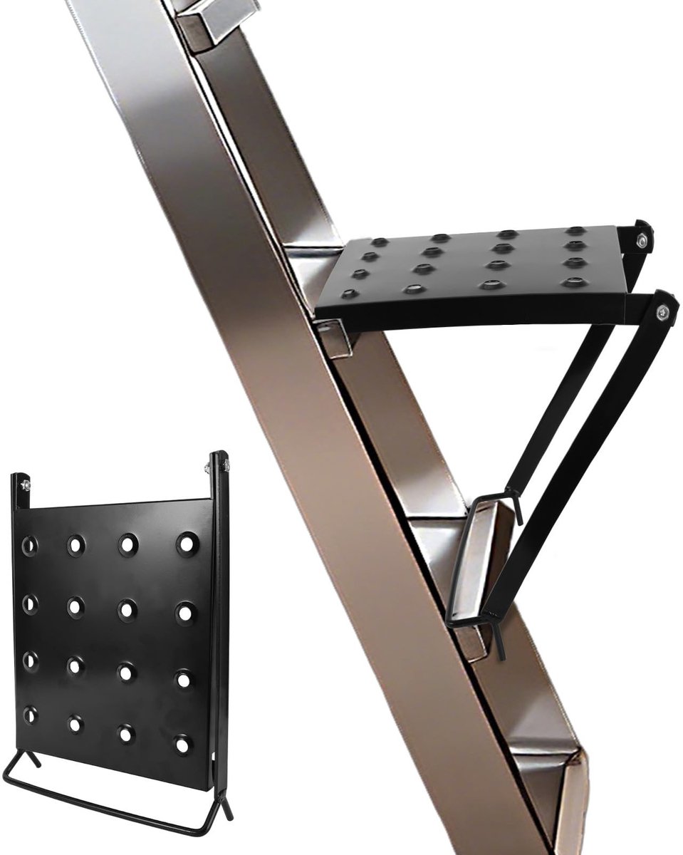 Omgoods - Opvouwbaar Ladderplatform, Draagvermogen 136 kg, Antislip