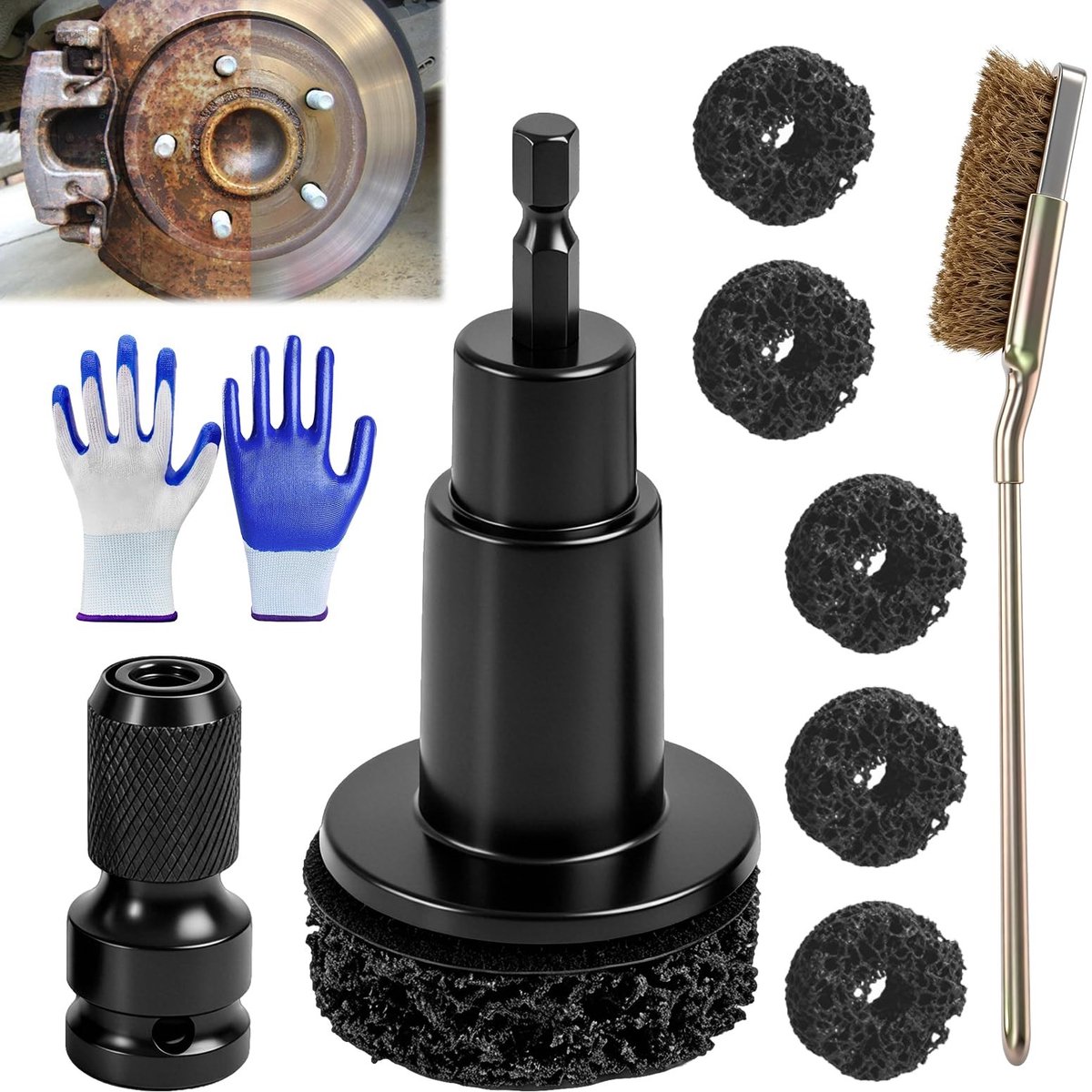 Omgoods - Wielreinigings- en Reparatieset met 5 Afstandstukken