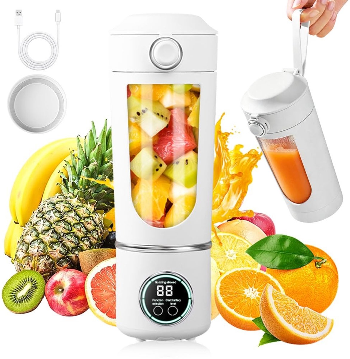 Omgoods - Draagbare Mixer 700 ml voor Smoothies en Shakes