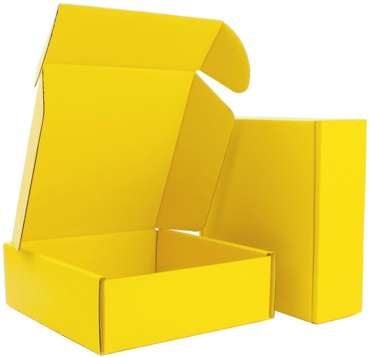 Omgoods - Set van 25 Gele Vouwverzenddozen voor Cadeaus en Cosmetica