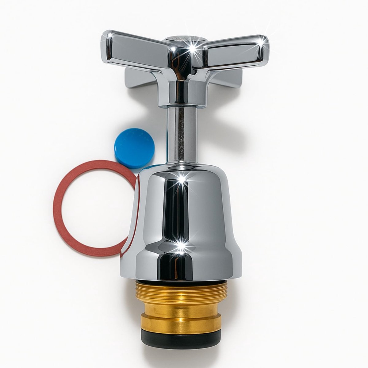 Omgoods - Vervangende Koude Kraan Kopwerk met Chromen Handvat