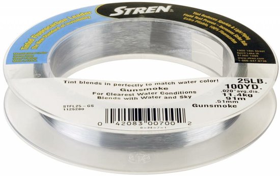 Stren Gunsmoke Fluorocarbon Leader - Transparant Onderlijn - Vislijn - Visdraad 0.74mm 50lb 90m — afbeelding 2