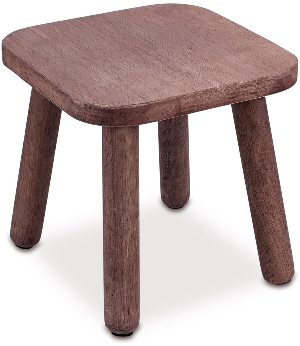Omgoods - Houten Opstapje 9 inch - Verstelbaar en Vouwbaar