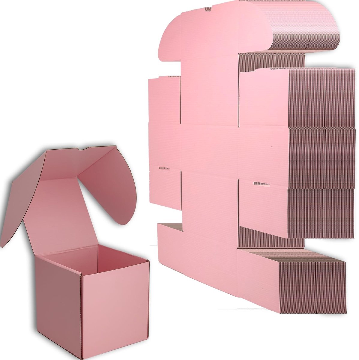 Omgoods - Set van 20 Roze Verzenddozen voor Kleine Bedrijven