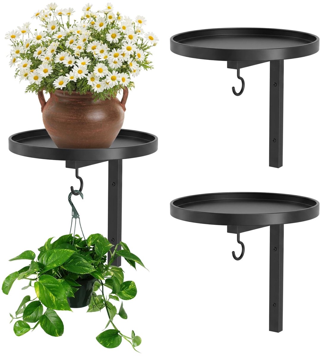 Omgoods - Set van 2 Wandplantenhouders voor Binnen en Buiten