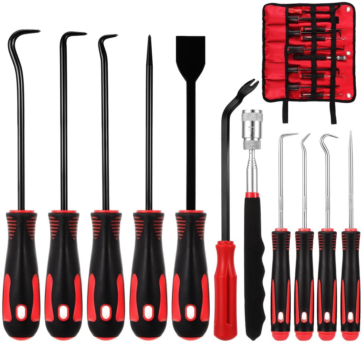 Omgoods - 11-delige Precisie Pick- en Haakset met Schraper