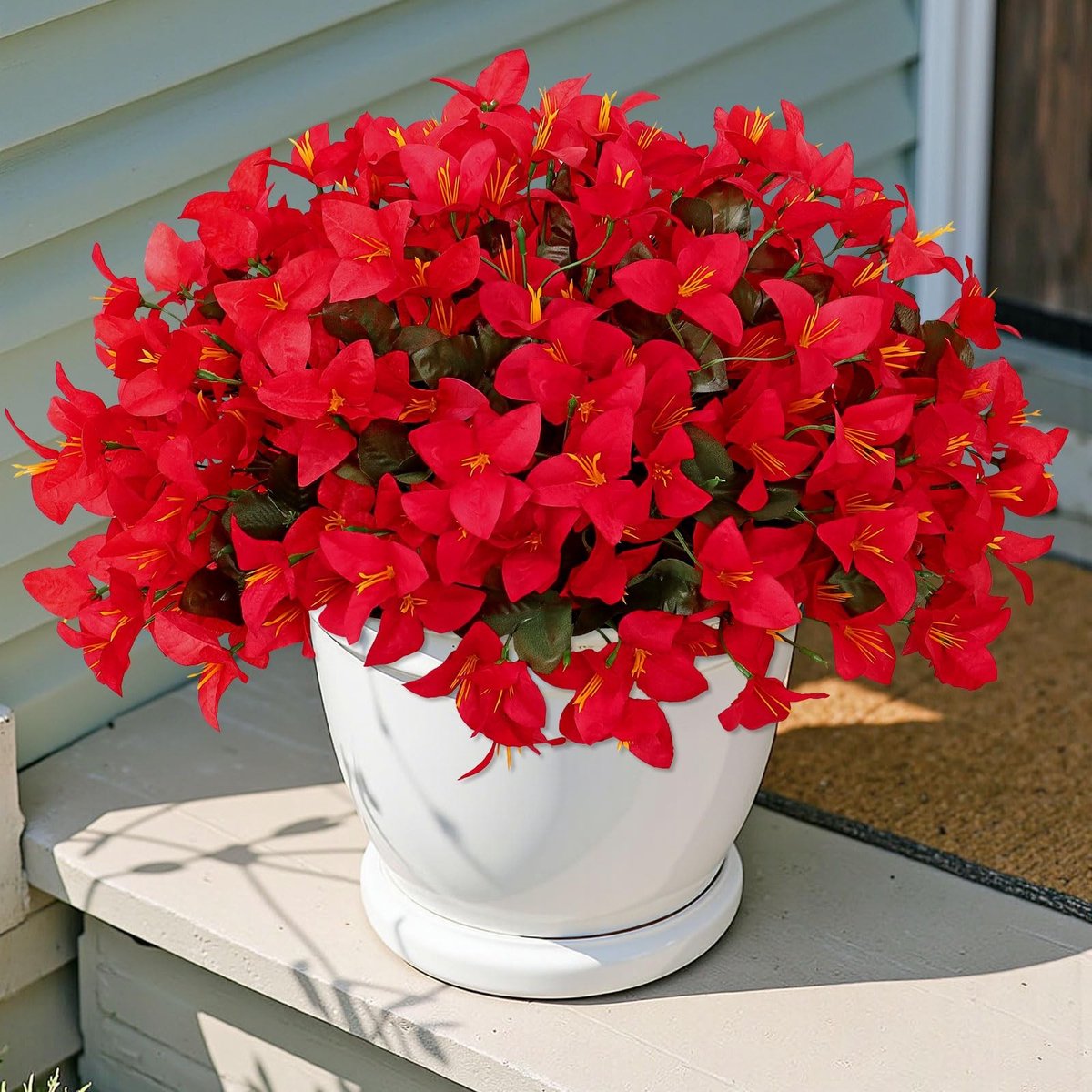 Omgoods - 4 Bundels Kunstmatige Bougainvillea Bloemen