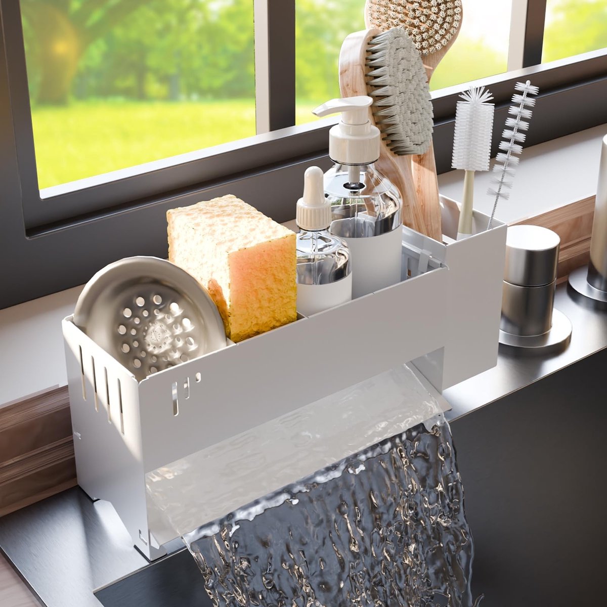 Omgoods - Multifunctionele Metalen Afwas Organizer voor de Keuken