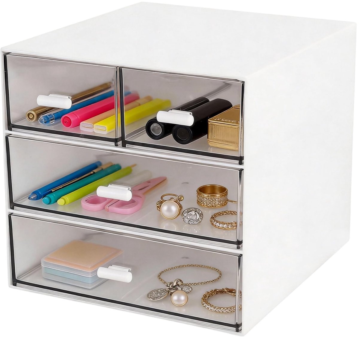 Omgoods - Stackable Plastic Tea Box Organizer