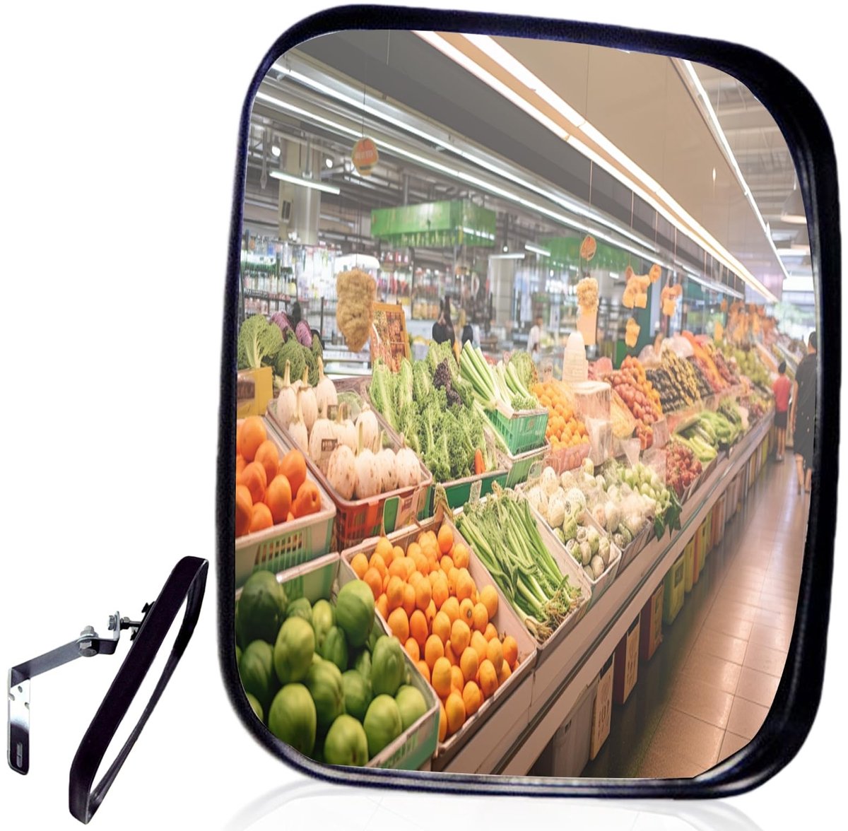 Omgoods - Convex Verkeersspiegel voor Garage en Oprit, 16 x 19 cm