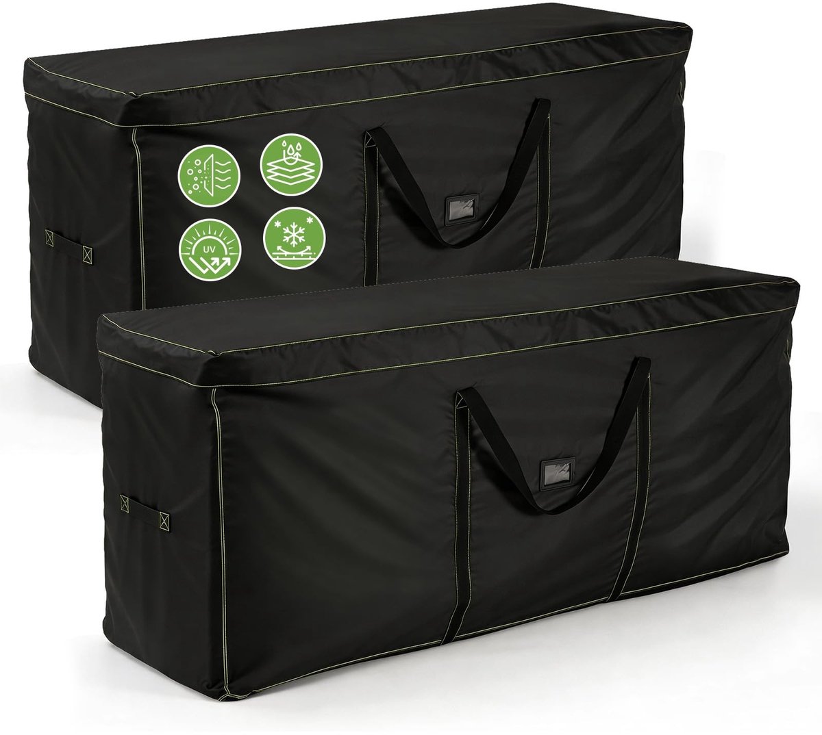 Omgoods - Set van 2 Tuinkussen Opbergzakken met Rits