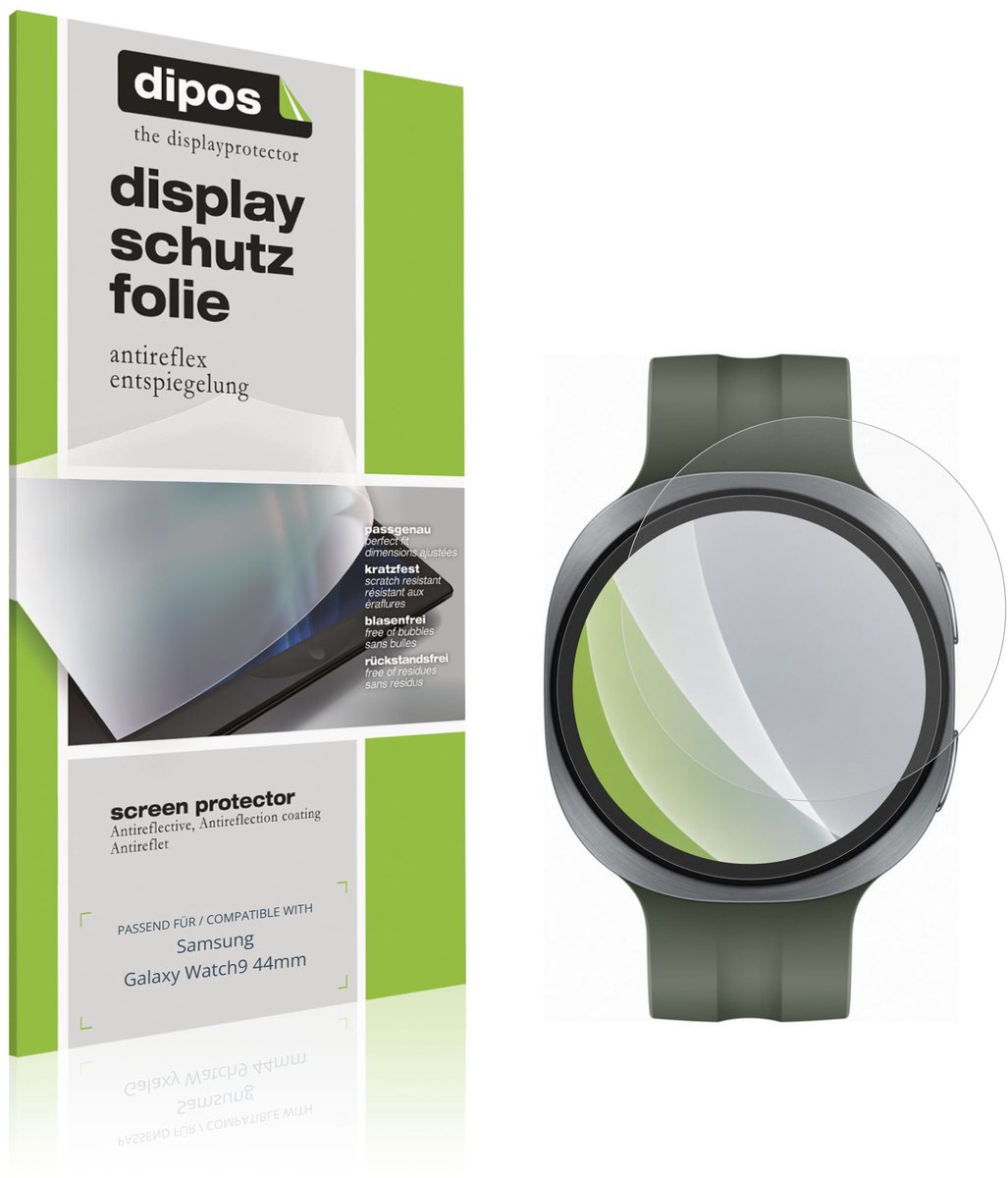 dipos – 6x Matte Beschermfolie geschikt voor Samsung Galaxy Watch9 44mm | Krasbestendige & antireflecterende Screenprotector Ultra-Thin