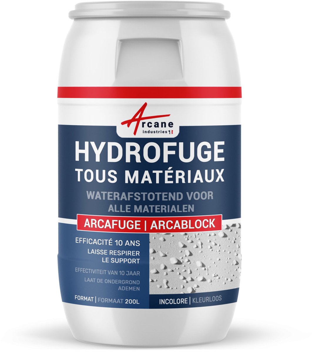 Waterafstotend product voor dak, gevel poreuze materialen: ARCABLOCK