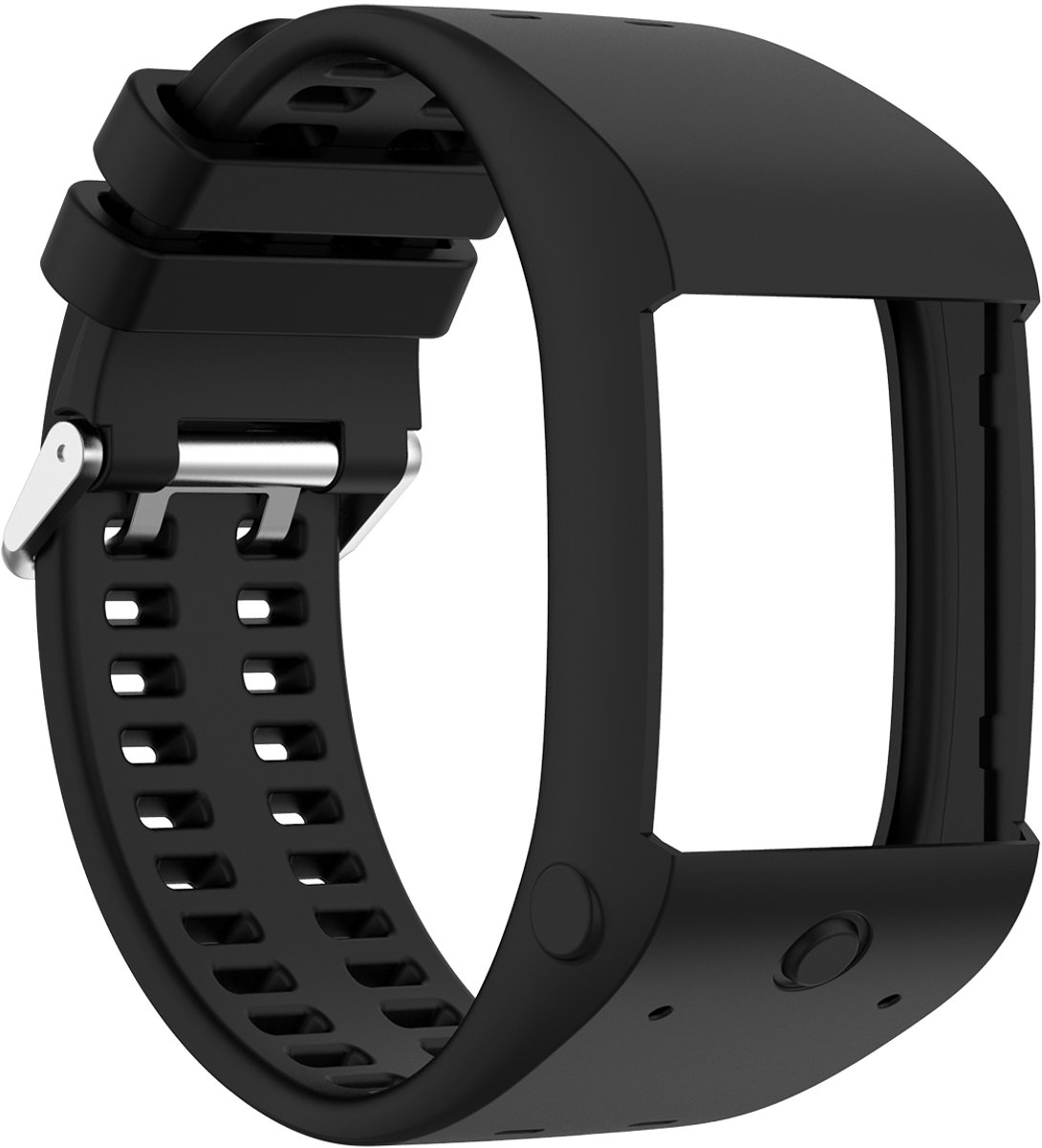 Polar M600 armband siliconen Zwart