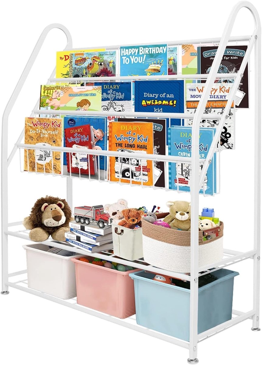 Omgoods - Kinderboekenplank voor Speelkamer en Slaapkamer