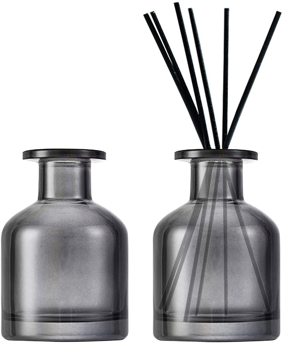 Omgoods - Set van 2 Glazen Diffuser Flessen voor Aromatherapie