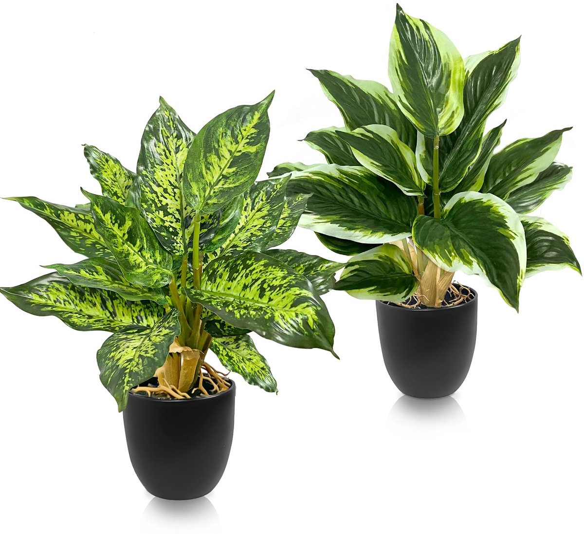 Omgoods - Set van 2 Kunstplanten voor Thuisdecoratie en Kantoor