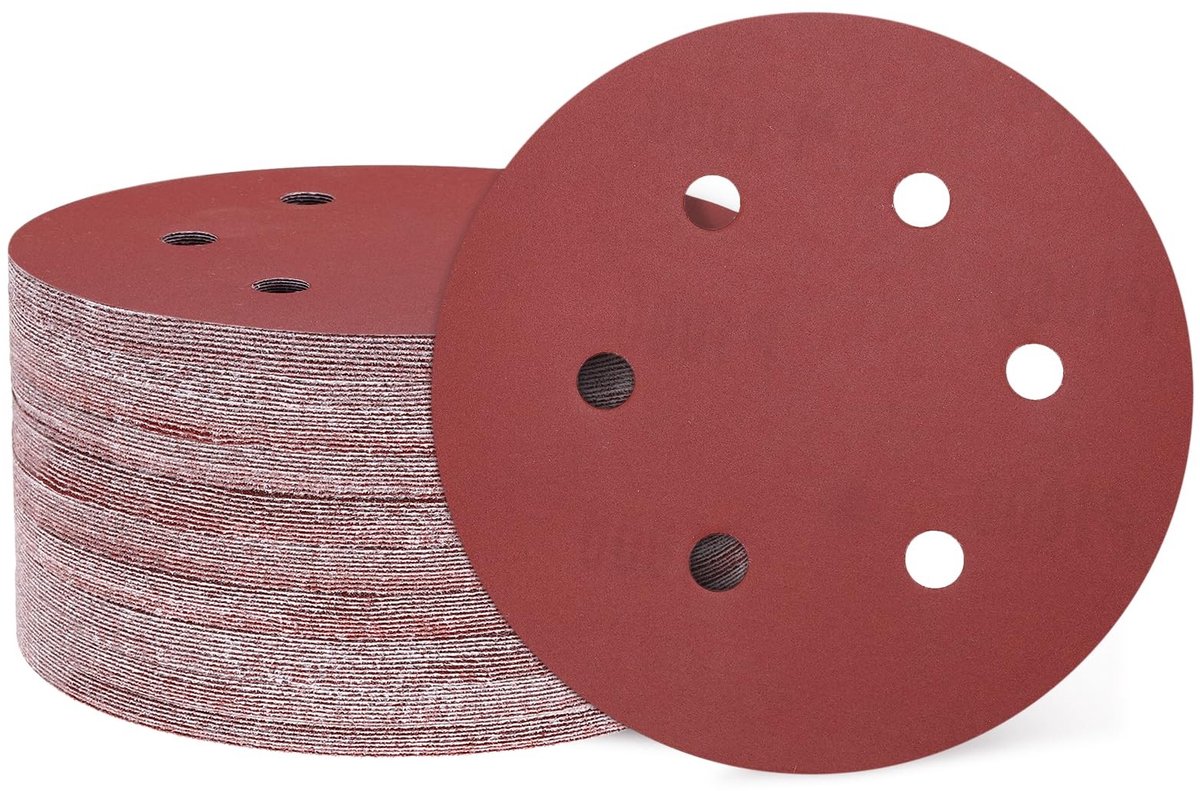 Omgoods - Schuurpapier Disc, 100 Stuks voor Houtbewerking