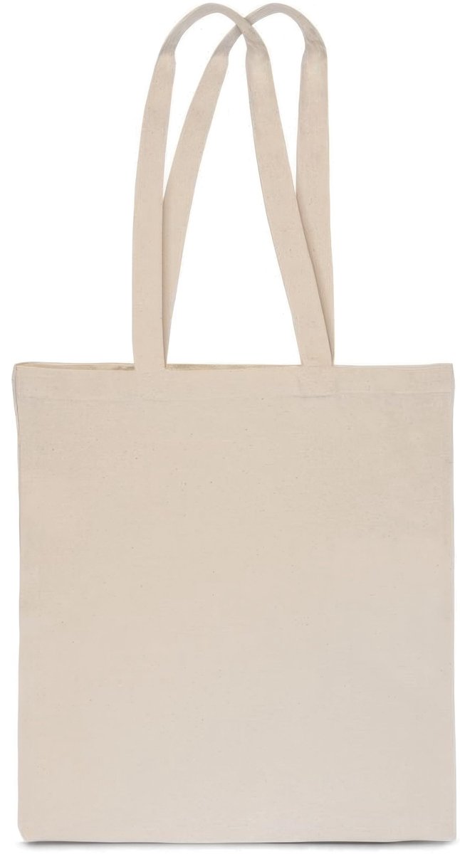 Omgoods - Katoenen Tote Bag 38 x 42 cm met Lange Handvatten