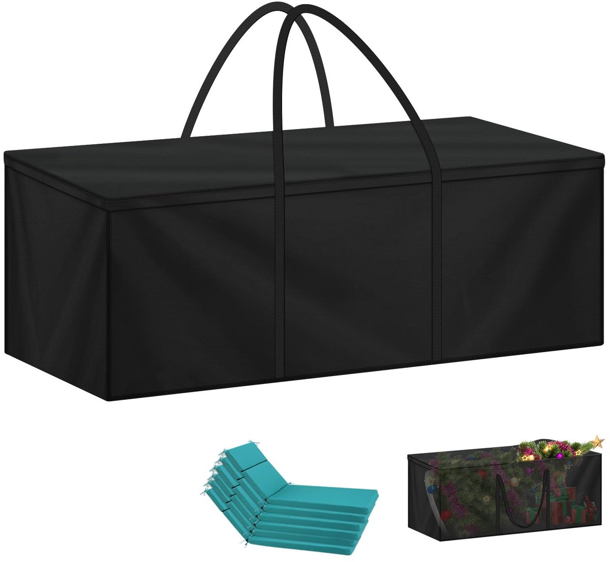 Omgoods - Grote Opbergtas voor Tuinkussens - Waterdichte Beschermhoes 175x60x80cm