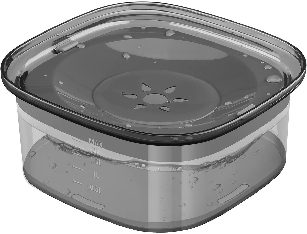 Omgoods - Hondenwaterbak 2L met Splash-Free Ontwerp voor Gemakkelijke Hydratatie
