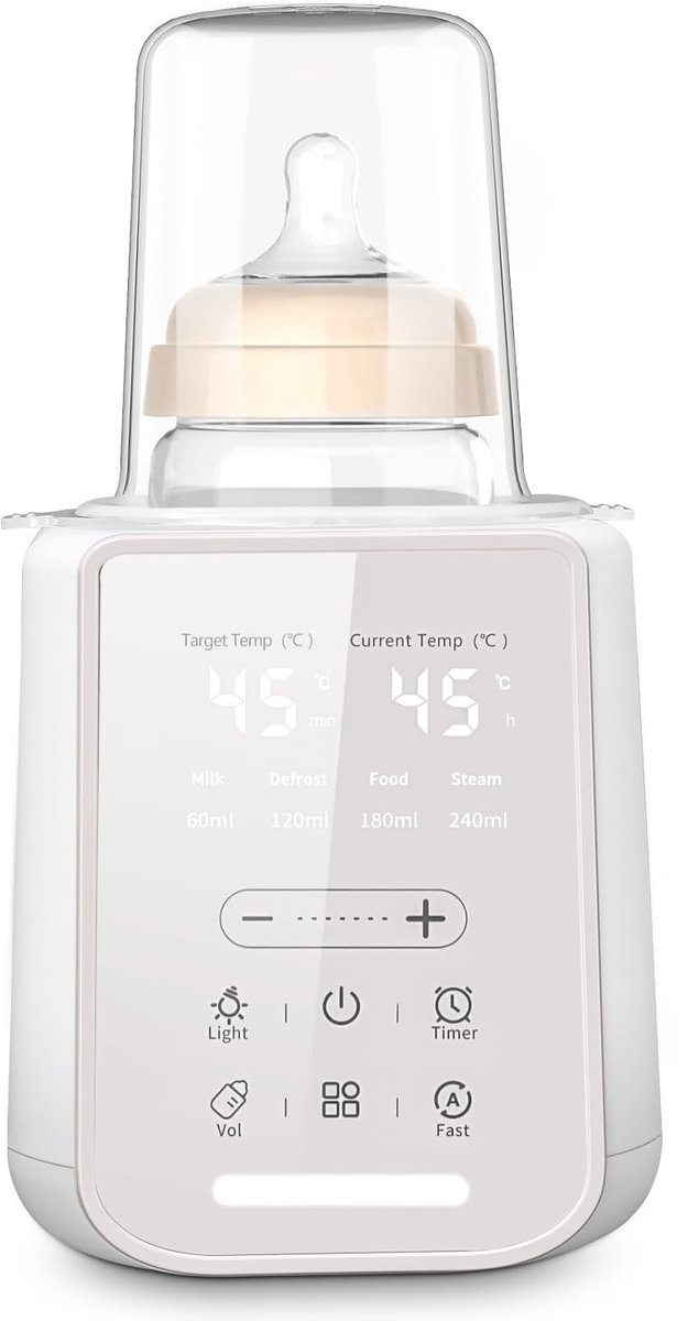 Omgoods - 8-in-1 Multifunctionele Flessenwarmer met Nachtlampje