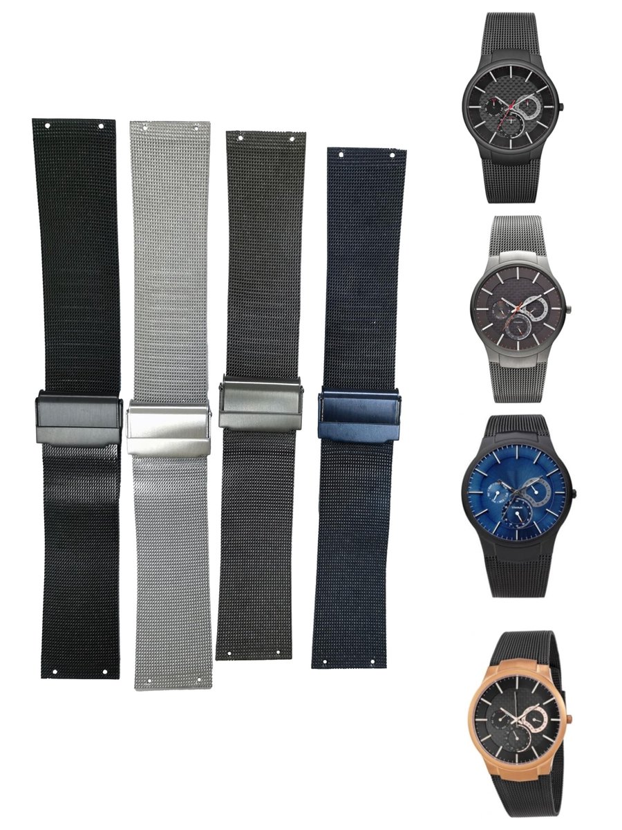 Omgoods - Vervangende Horlogeband voor Unisex Horloge 24mm