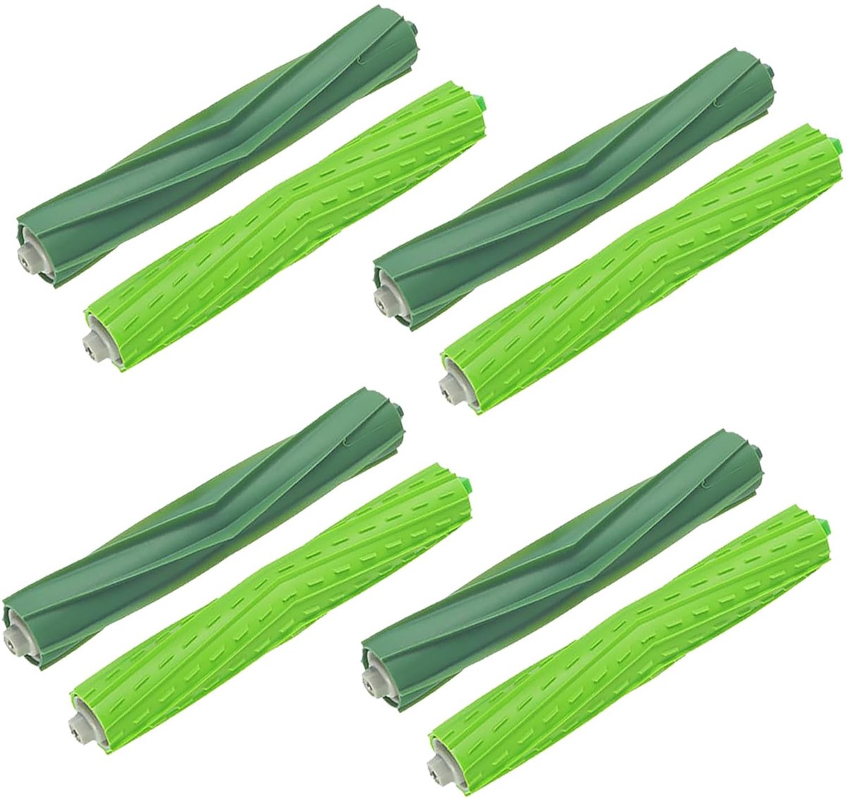 Omgoods - Set van 4 Vervangende Rubber Borstels voor Stofzuiger