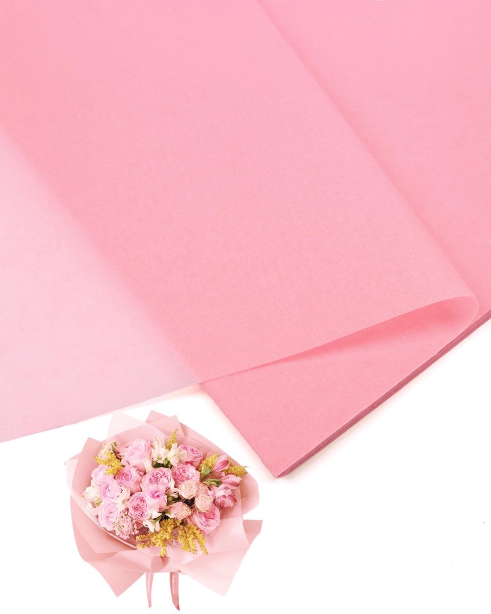 Omgoods - 40 Vellen Bloemen Inpakpapier voor DIY en Geschenken