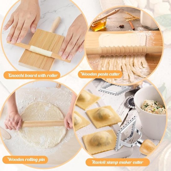Omgoods - 7-Delige Pasta Gereedschapsset voor Thuisgemaakte Pasta — afbeelding 5