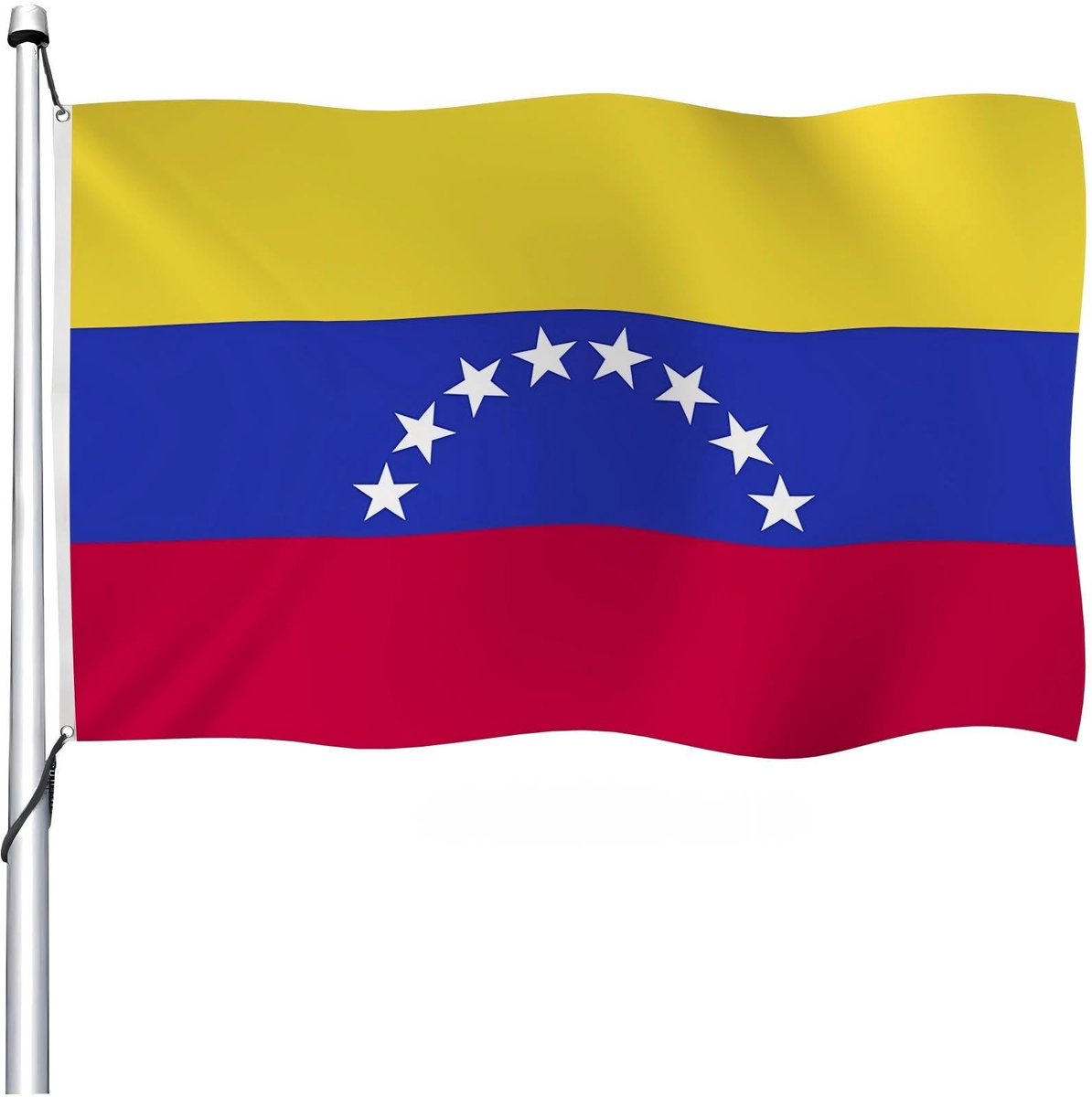 Omgoods - Dubbelzijdige Vlag van Venezuela 1,5 x 2,4 m voor Feestdecoratie