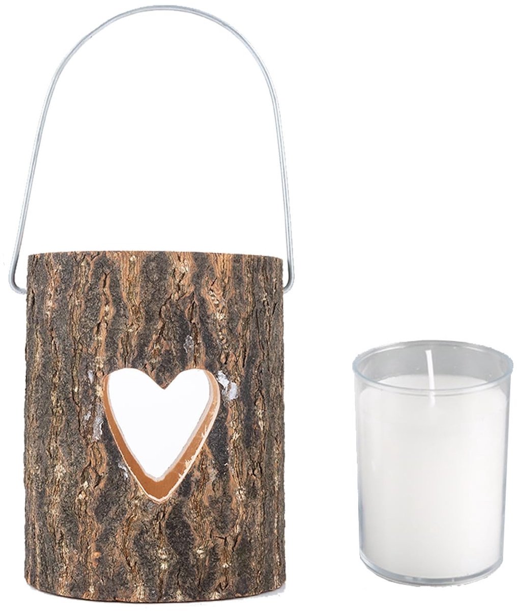 Omgoods - Houten Kaarsenhouder Handgemaakt voor Romantische Decoratie