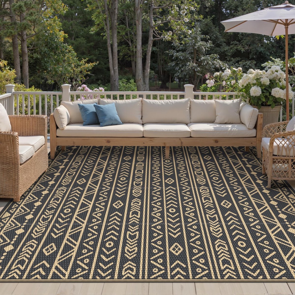 Omgoods - Waterdichte Buitenkleed voor Tuin en Picknick, 275x365cm
