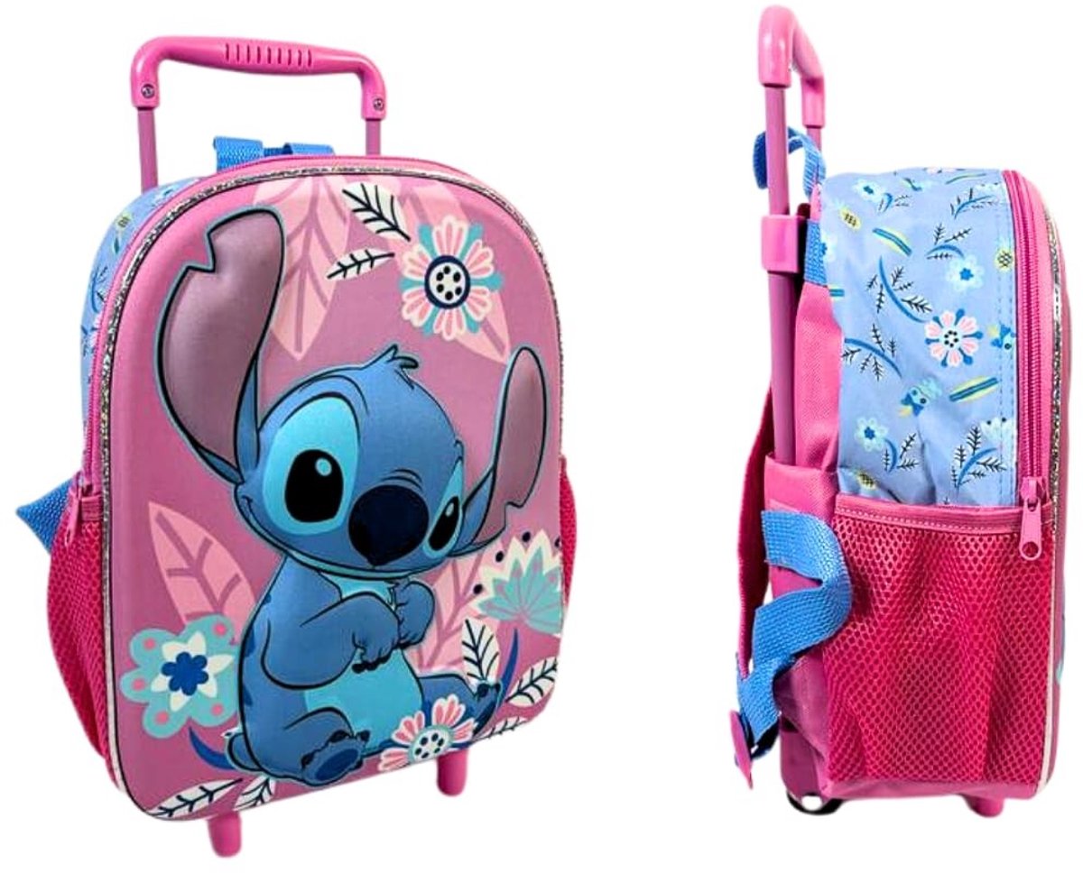 Omgoods - 3D Roller Bag voor Kinderen met Uittrekbare Handgreep