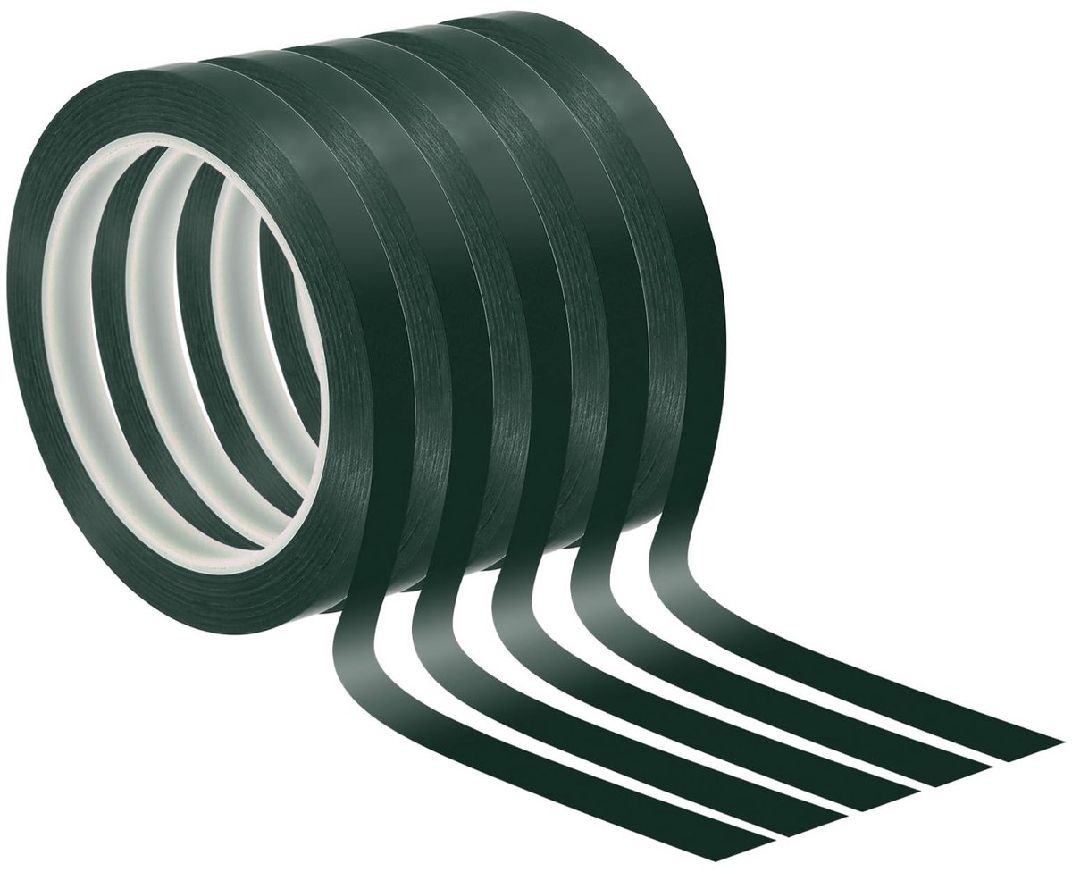 Omgoods - Decoratieve Whiteboard Tape - 12 mm x 66 m - 5 Stuks Groen