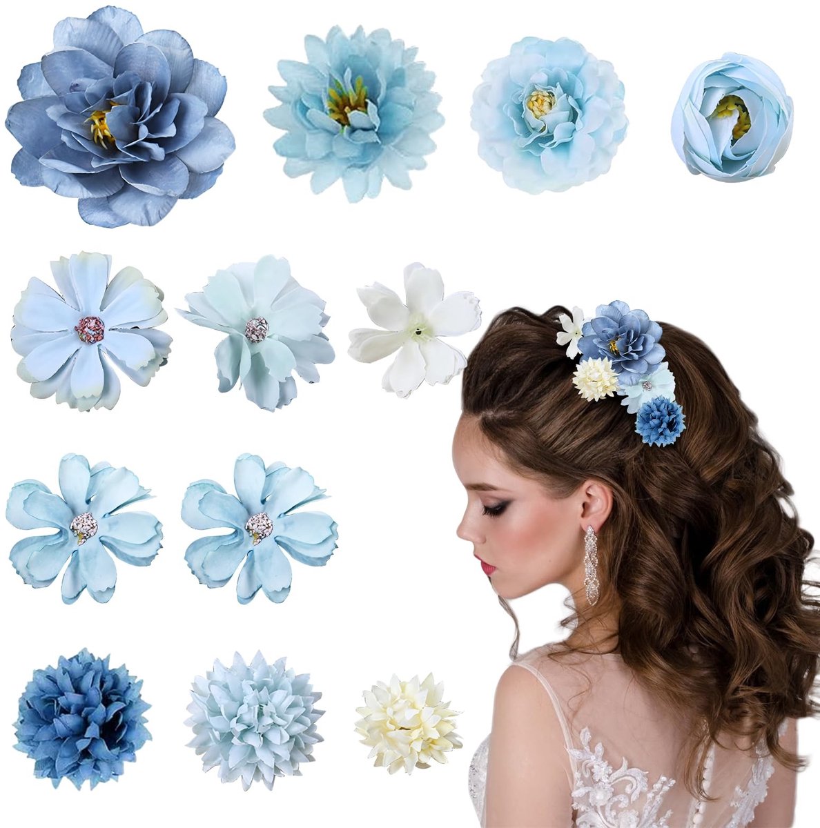 Omgoods - Bloemen Haarclip voor Dames en Meisjes, Perfect voor Feesten en Bruiloften
