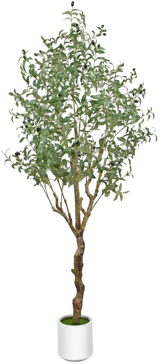 Omgoods - Realistische Kunstolijfboom 180 cm met Pot