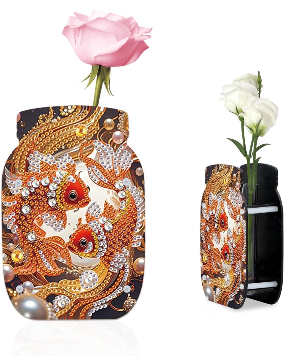 Omgoods - 5D Diamant Schilderen Mini Testbuisvaas voor Bloemen