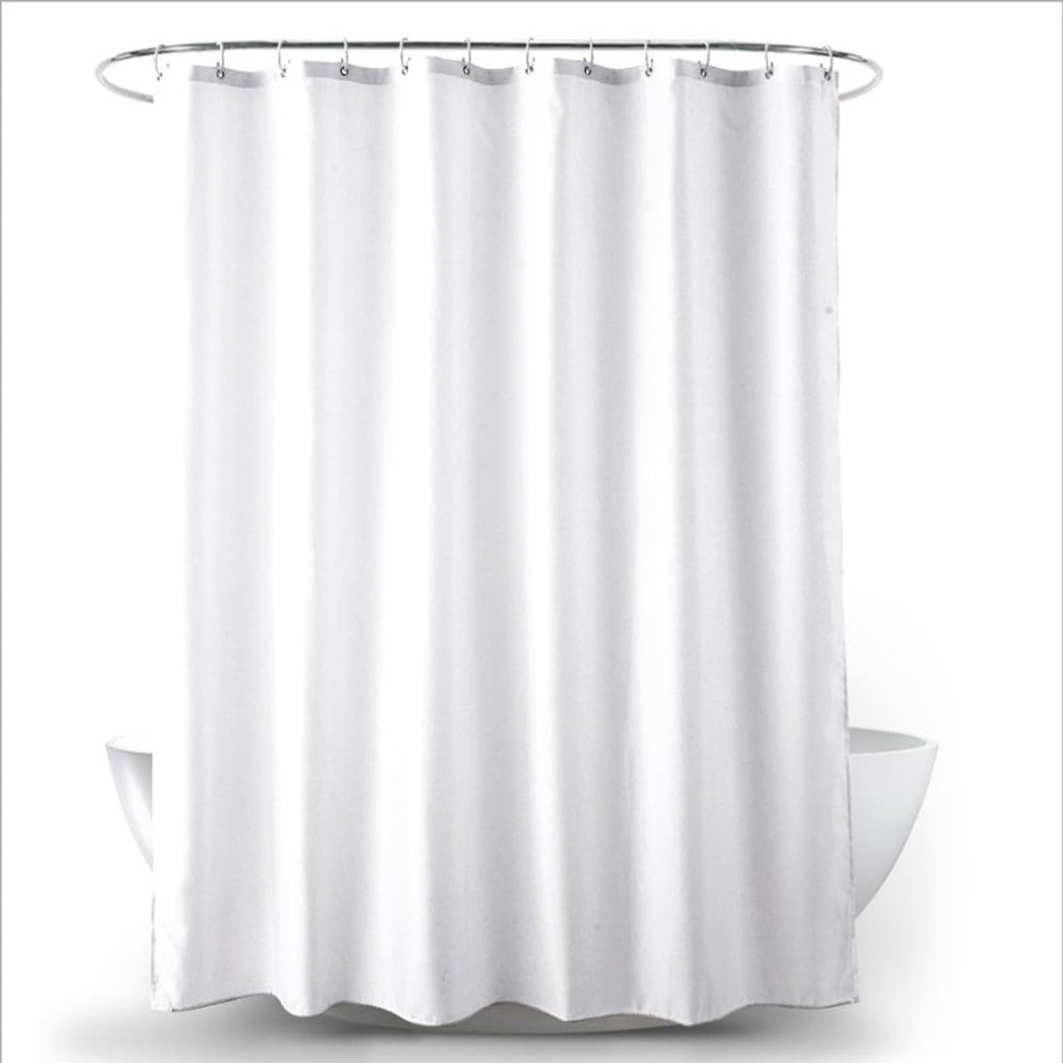 Omgoods - Polyester Douchegordijn 180 x 180 cm - Schimmelbestendig met Ringen