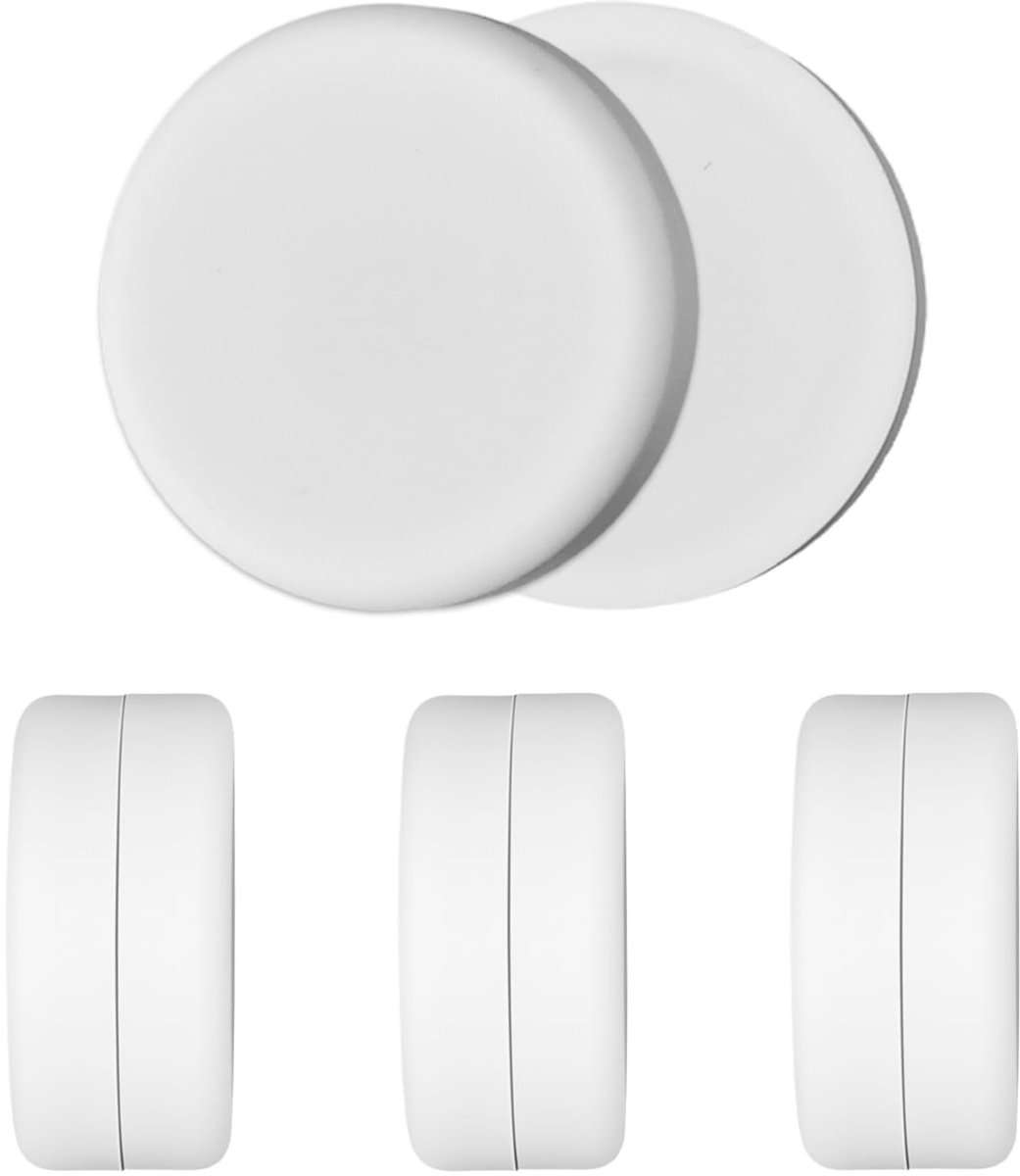 Omgoods - 8 Stuks Douchescherm Gewichten met Magneten - Silicone Coating, Wit