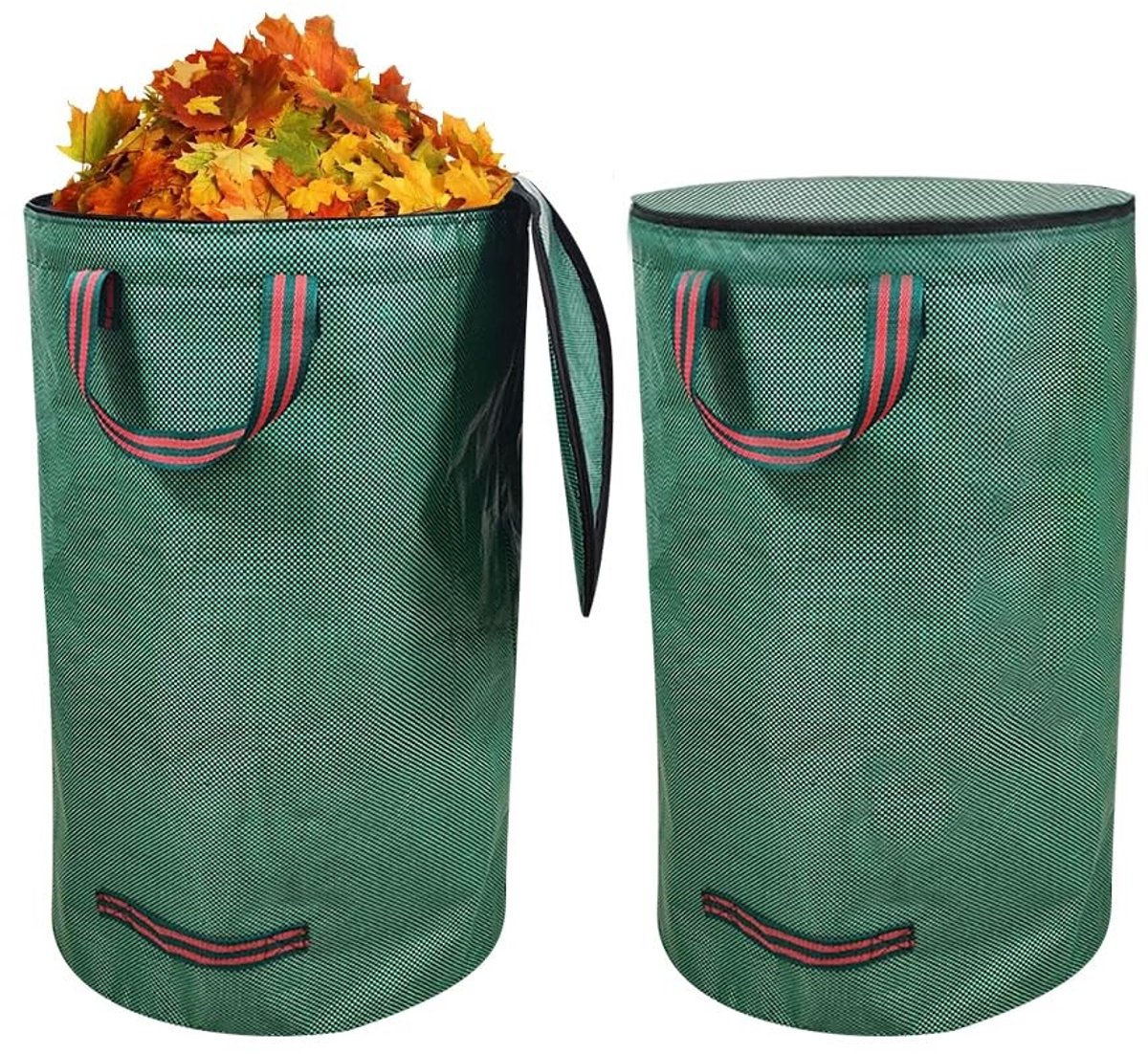 Omgoods - 2 Tuinafvalzakken met Deksel, Herbruikbaar en Waterdicht
