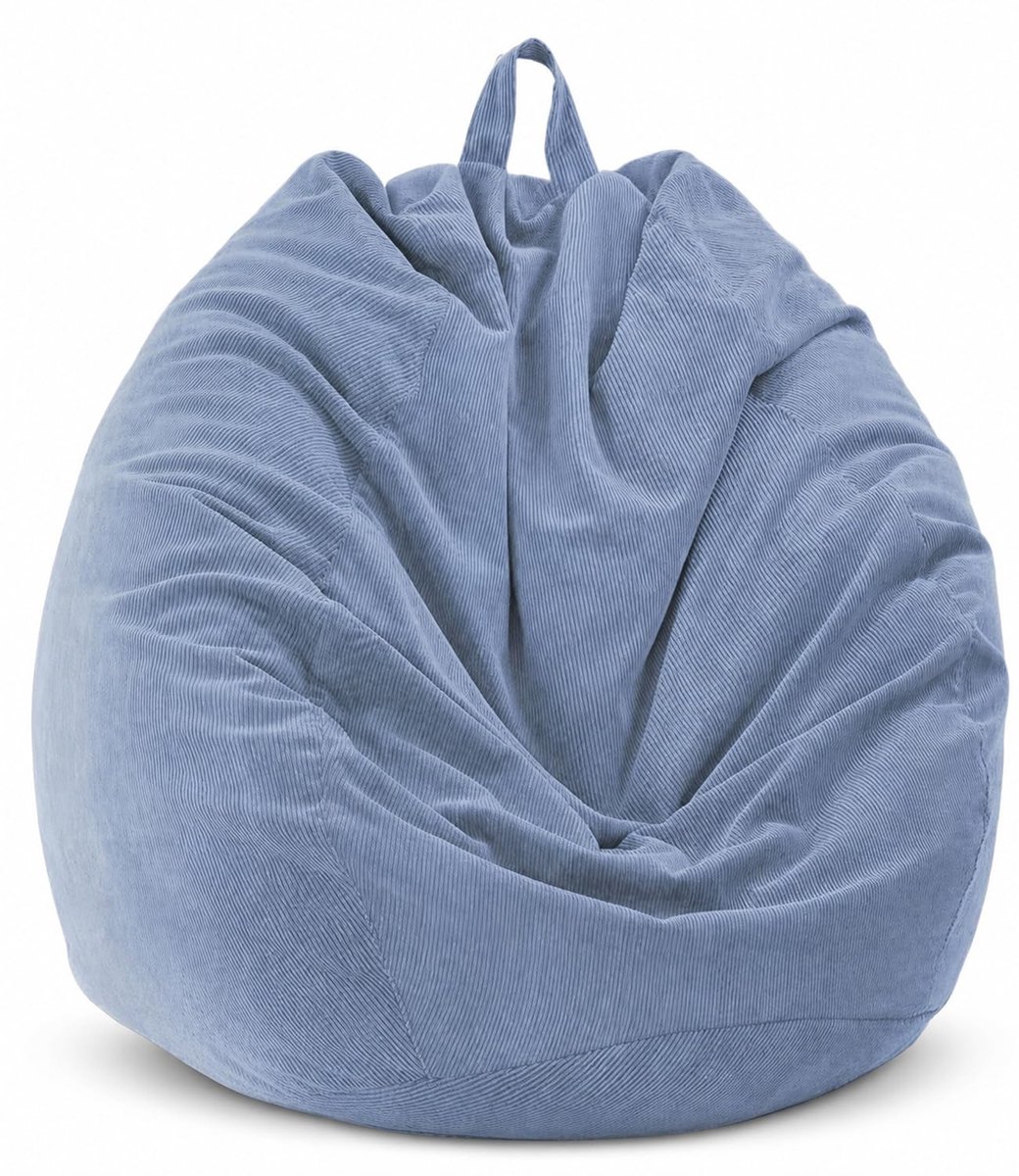 Omgoods - Corduroy Zitzak (Zonder Vulling) voor Binnen en Buiten, Donkerblauw