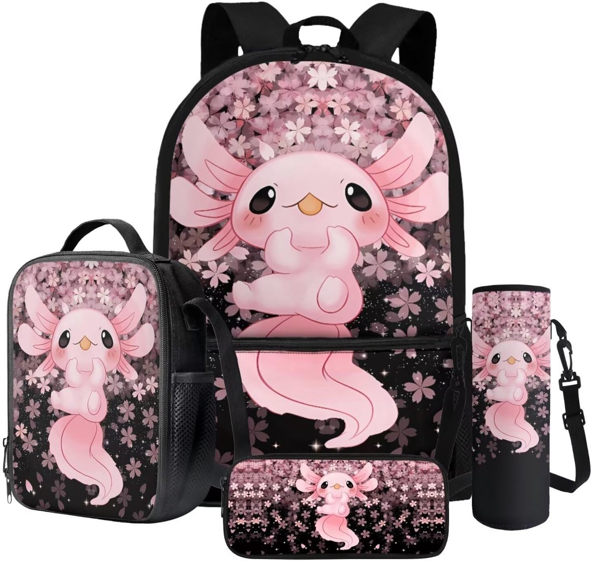 Omgoods - 4-in-1 Rugzak voor Kinderen met Lunchbox en Waterfleshoes