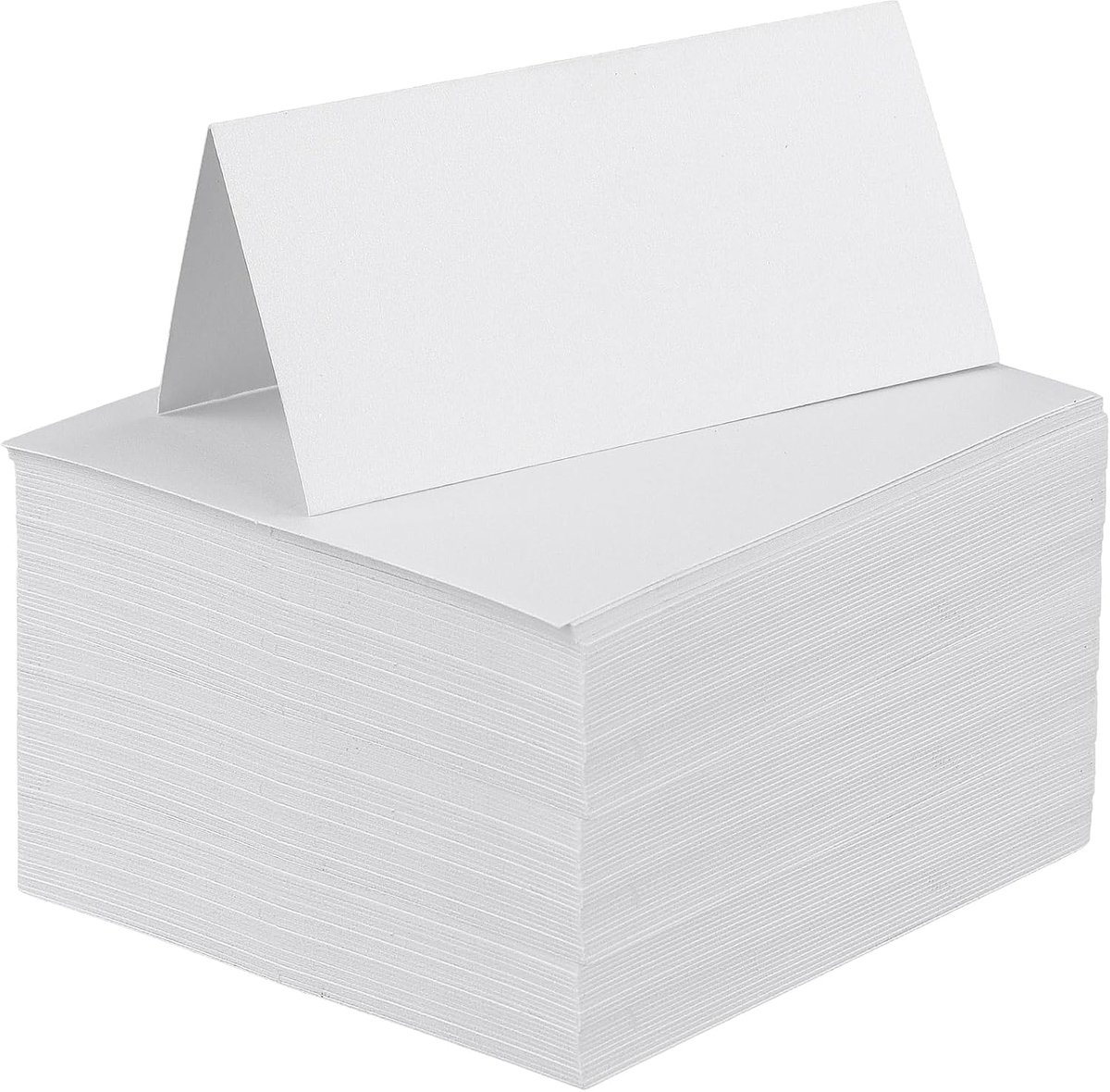 200 stuks tafelkaarten van kraftpapier, 10 x 10 cm, blanco naambordjes, wit, plaatskaarten om zelf te beschrijven, voor bruiloft, verjaardag, evenementen