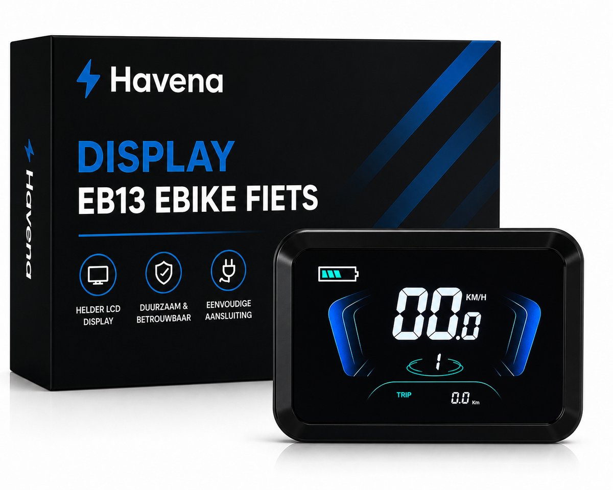 EB13 eBike Display | LCD Scherm | 5-Pins Aansluiting | 7GO & Havena